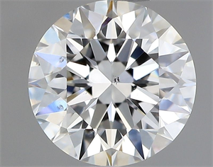 Foto Diamante Natural 0.60 quilates, Redondo , Color F, claridad SI1 y certificado GIA de