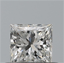 Natural Diamond 0.41 Carats, Princess with  Cut, G Color, VS1 Clarity and Certified by GIA