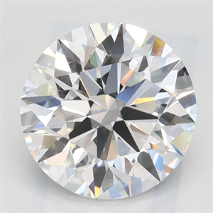 Picture of Lab Grown Diamond 2.49 Carats, Round with Ideal Cut, D Color, IF Clarity and Certified by IGI