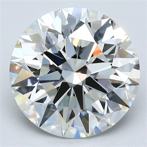 Picture of Natural Diamond 4.25 Carats, Round with Excellent Cut, H Color, VVS2 Clarity and Certified by GIA