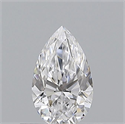 Natural Diamond 0.50 Carats, Pear with  Cut, D Color, VS1 Clarity and Certified by GIA