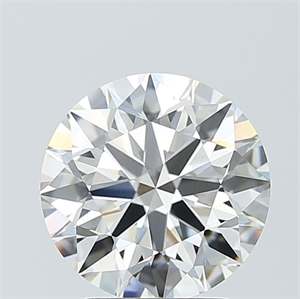 Picture of Lab Grown Diamond 3.09 Carats, Round with Ideal Cut, F Color, VVS2 Clarity and Certified by IGI
