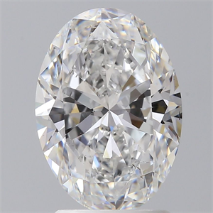 Picture of Natural Diamond 2.01 Carats, Oval with  Cut, E Color, VS2 Clarity and Certified by GIA