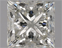 Natural Diamond 1.02 Carats, Princess with  Cut, I Color, SI2 Clarity and Certified by HRD