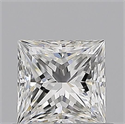 Natural Diamond 0.70 Carats, Princess with  Cut, G Color, VVS1 Clarity and Certified by GIA