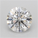 Lab Grown Diamond 1.03 Carats, Round with Ideal Cut, D Color, VVS2 Clarity and Certified by IGI