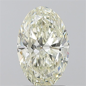 Picture of Natural Diamond 1.50 Carats, Oval with  Cut, J Color, SI1 Clarity and Certified by IGI