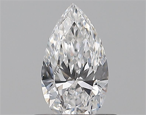 Picture of Natural Diamond 0.46 Carats, Pear with  Cut, D Color, VS1 Clarity and Certified by GIA