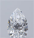 Natural Diamond 0.40 Carats, Pear with  Cut, D Color, VVS1 Clarity and Certified by GIA