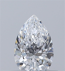 Picture of Natural Diamond 0.40 Carats, Pear with  Cut, D Color, VVS1 Clarity and Certified by GIA