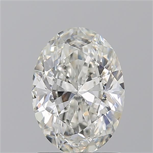Picture of Natural Diamond 1.51 Carats, Oval with  Cut, H Color, SI1 Clarity and Certified by GIA