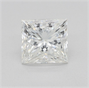 Natural Diamond 1.25 Carats, Princess with  Cut, I Color, VS1 Clarity and Certified by GIA