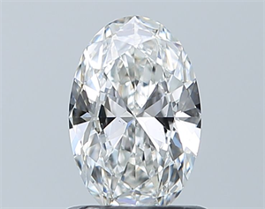 Foto Diamante Natural 0.81 quilates, Ovalado , Color F, claridad SI1 y certificado GIA de