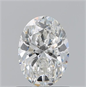 Natural Diamond 1.01 Carats, Oval with  Cut, F Color, IF Clarity and Certified by GIA