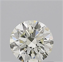 Natural Diamond 0.59 Carats, Round with Excellent Cut, L Color, IF Clarity and Certified by GIA