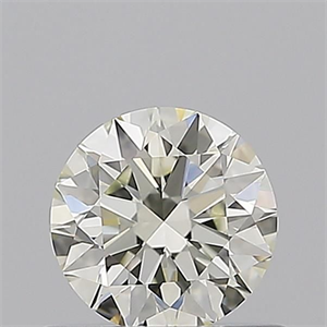 Picture of Natural Diamond 0.59 Carats, Round with Excellent Cut, L Color, IF Clarity and Certified by GIA
