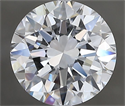 Natural Diamond 2.50 Carats, Round with Excellent Cut, E Color, VVS2 Clarity and Certified by GIA