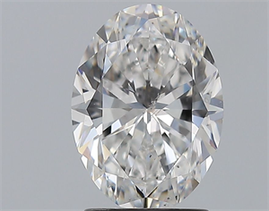 Foto Diamante Natural 2.01 quilates, Ovalado , Color E, claridad SI1 y certificado GIA de