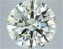 Diamante Natural 5.01 quilates, Redondo , Color N, claridad VVS2 y certificado GIA