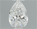 Natural Diamond 0.44 Carats, Pear with  Cut, F Color, VS2 Clarity and Certified by GIA