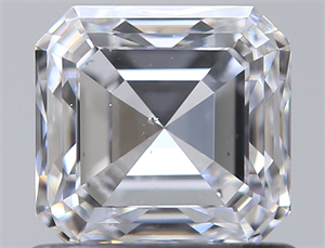 Picture of Natural Diamond 0.91 Carats, Asscher with  Cut, D Color, SI1 Clarity and Certified by GIA