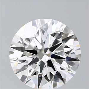 Picture of Lab Grown Diamond 3.75 Carats, Round with Ideal Cut, D Color, VS1 Clarity and Certified by IGI