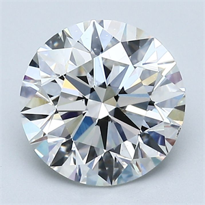 Picture of Natural Diamond 2.50 Carats, Round with Excellent Cut, G Color, SI1 Clarity and Certified by GIA