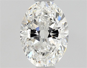 Foto Diamante Natural 0.50 quilates, Ovalado , Color E, claridad VVS2 y certificado GIA de