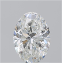 Natural Diamond 1.50 Carats, Oval with  Cut, G Color, SI2 Clarity and Certified by GIA