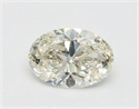 Natural Diamond 0.47 Carats, Oval with  Cut, K Color, I1 Clarity and Certified by GIA