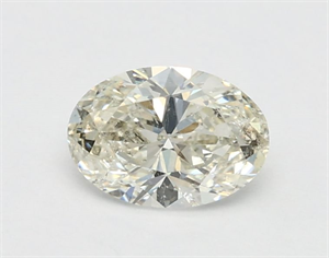 Picture of Natural Diamond 0.47 Carats, Oval with  Cut, K Color, I1 Clarity and Certified by GIA