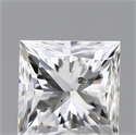 Natural Diamond 0.40 Carats, Princess with  Cut, G Color, I1 Clarity and Certified by GIA