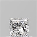 Natural Diamond 0.50 Carats, Princess with  Cut, E Color, VS1 Clarity and Certified by GIA