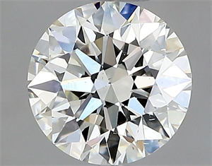 Picture of Natural Diamond 0.71 Carats, Round with Excellent Cut, I Color, VS2 Clarity and Certified by GIA