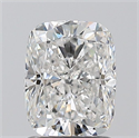 Natural Diamond 1.51 Carats, Cushion with  Cut, F Color, SI2 Clarity and Certified by GIA
