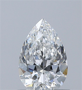 Foto Diamante Natural 0.62 quilates, De pera , Color E, claridad IF y certificado GIA de