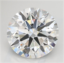 Lab Grown Diamond 3.77 Carats, Round with Excellent Cut, D Color, IF Clarity and Certified by GIA