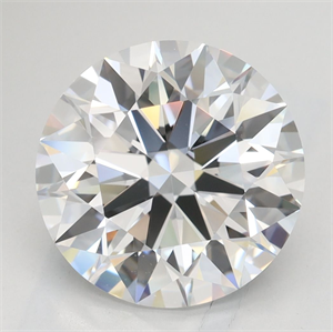Picture of Lab Grown Diamond 3.77 Carats, Round with Excellent Cut, D Color, IF Clarity and Certified by GIA
