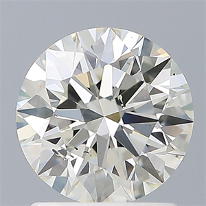 Picture of Natural Diamond 1.22 Carats, Round with Excellent Cut, H Color, SI1 Clarity and Certified by IGI