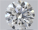Natural Diamond 0.71 Carats, Round with Excellent Cut, F Color, IF Clarity and Certified by GIA