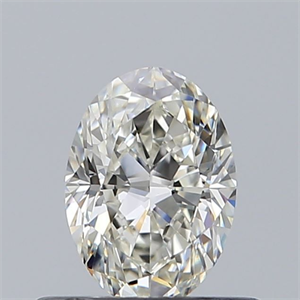 Picture of Natural Diamond 0.51 Carats, Oval with  Cut, I Color, VVS2 Clarity and Certified by GIA