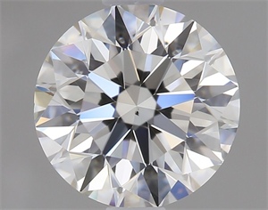 Picture of Natural Diamond 1.00 Carats, Round with Excellent Cut, H Color, SI1 Clarity and Certified by GIA