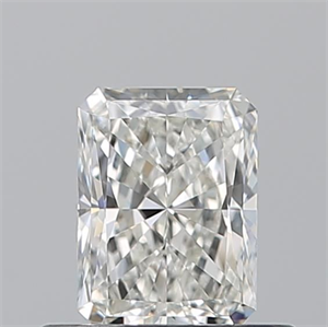 Picture of Natural Diamond 0.51 Carats, Radiant with  Cut, I Color, VVS1 Clarity and Certified by GIA