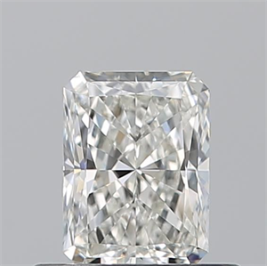 Picture of Natural Diamond 0.51 Carats, Radiant with  Cut, I Color, VVS1 Clarity and Certified by GIA