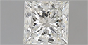 Natural Diamond 0.70 Carats, Princess with  Cut, H Color, VVS1 Clarity and Certified by IGI
