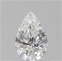 Natural Diamond 0.50 Carats, Pear with  Cut, G Color, VVS1 Clarity and Certified by GIA