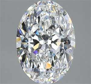 Picture of Natural Diamond 3.02 Carats, Oval with  Cut, F Color, SI1 Clarity and Certified by GIA