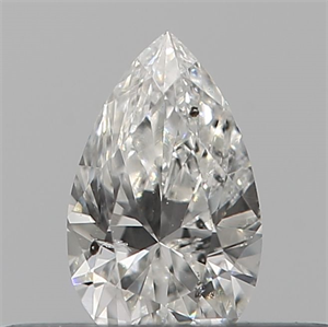 Picture of Natural Diamond 0.19 Carats, Pear with  Cut, F Color, I1 Clarity and Certified by GIA