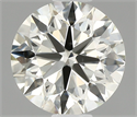 Natural Diamond 0.70 Carats, Round with Excellent Cut, J Color, VS2 Clarity and Certified by IGI