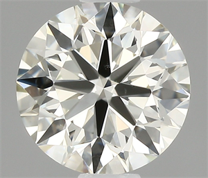 Picture of Natural Diamond 0.70 Carats, Round with Excellent Cut, J Color, VS2 Clarity and Certified by IGI